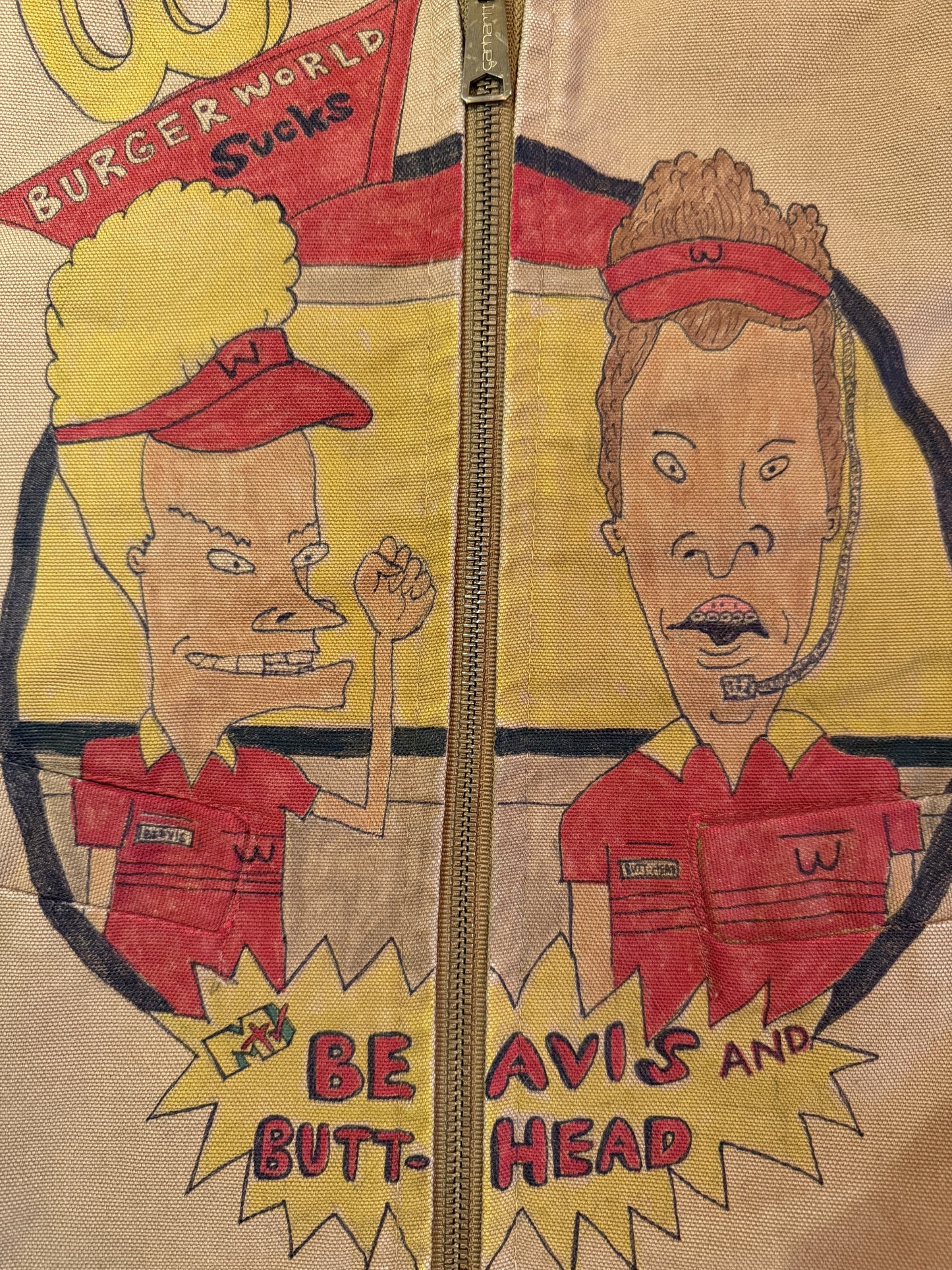 Carhartt Cartoon Vintage Beavis and Butthead Vest- S/M