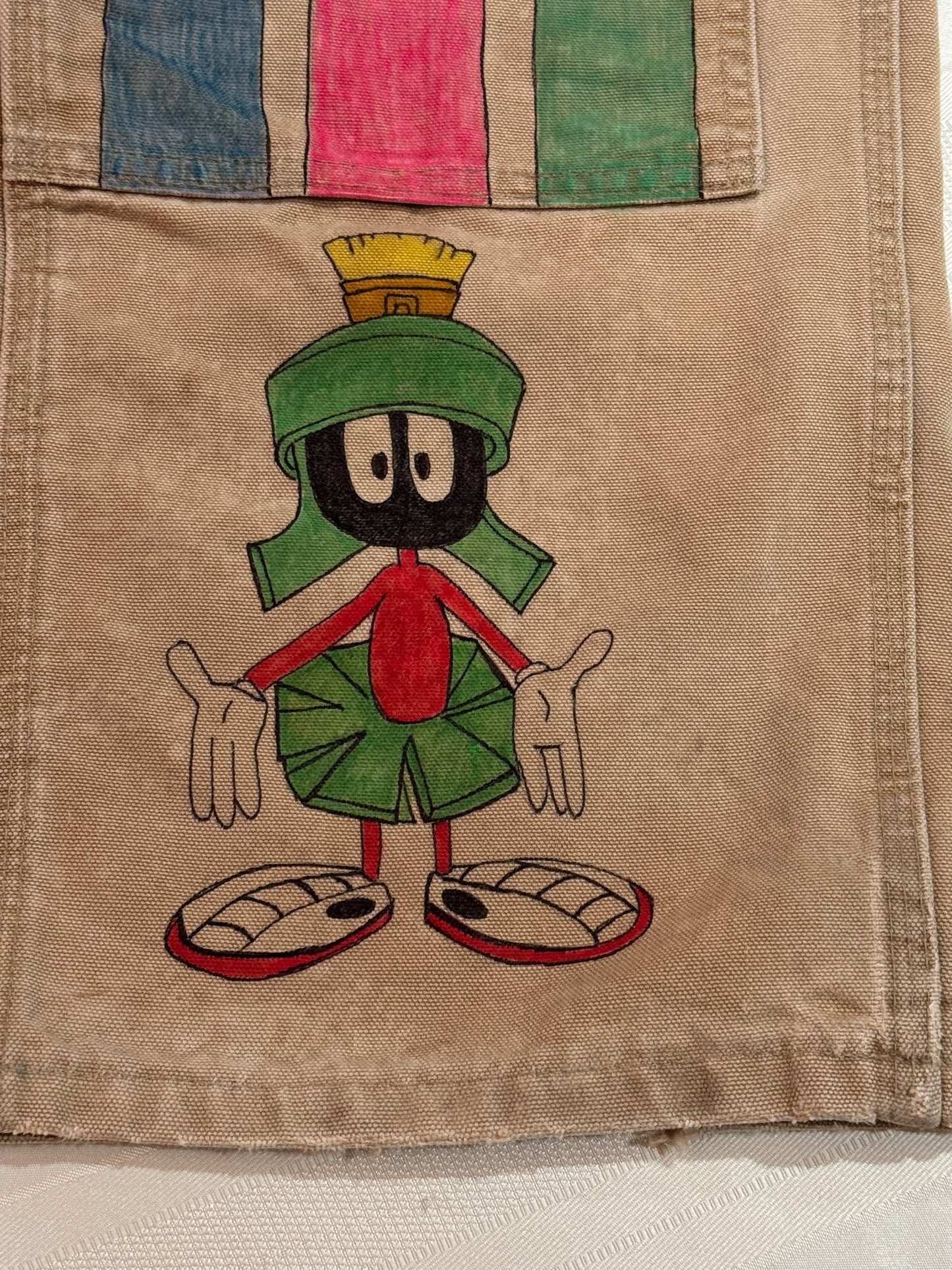 Care bears Pants-32 x 29.5-Vintage one of a kind hand drawn double knee Carhartt pants
