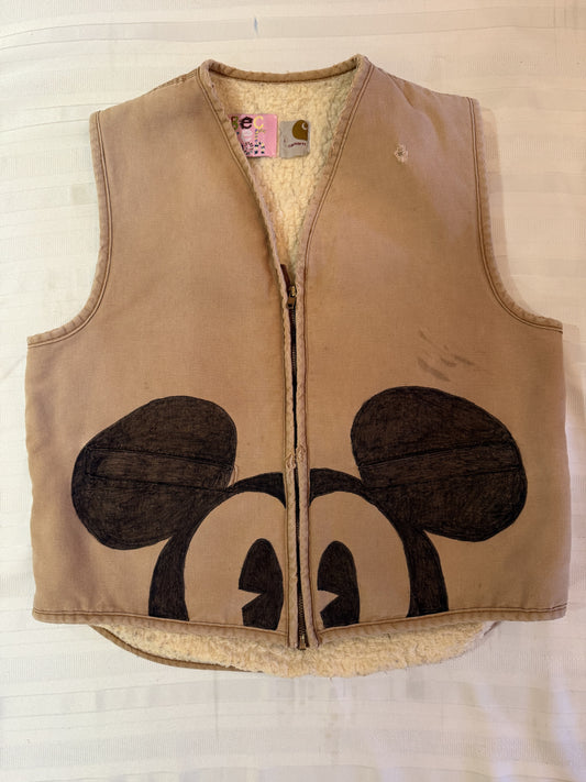 2. Carhartt Cartoon Vintage Mickey Vest- M/L