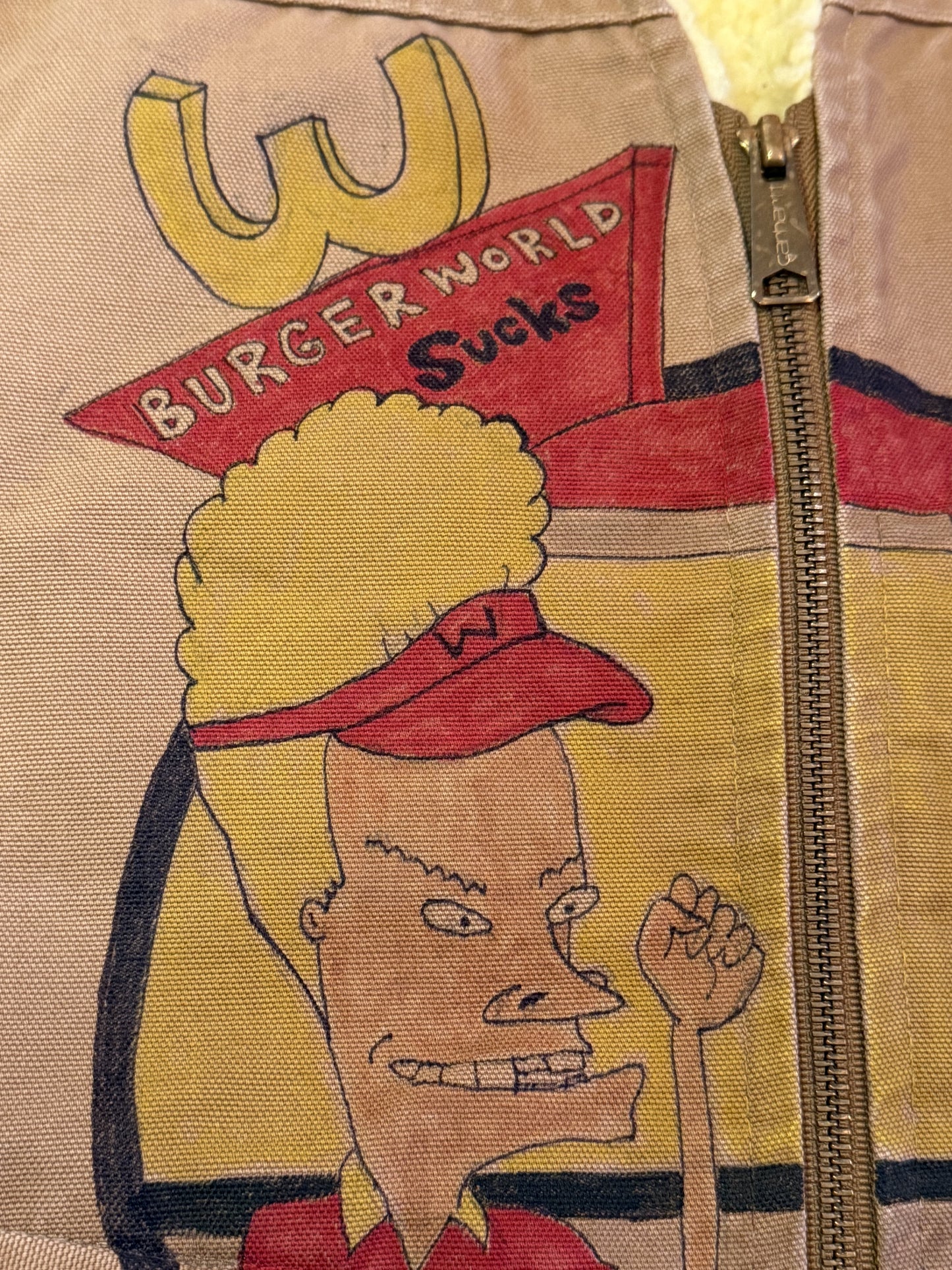 3. Carhartt Cartoon Vintage Beavis and Butthead Vest- S/M