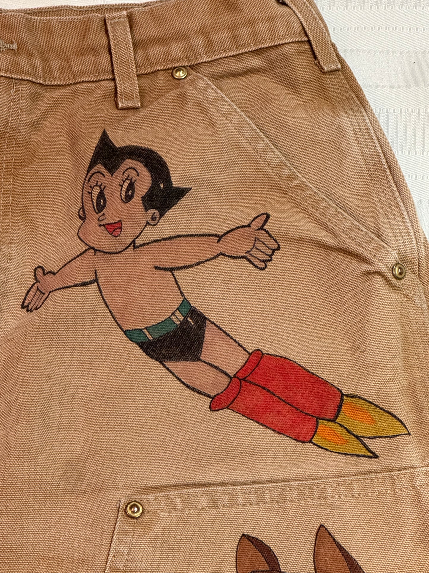 Chip n' Dale: Rescue Rangers Pants-32x31- Vintage one of a kind hand drawn double knee Cartoon Carharrt pants